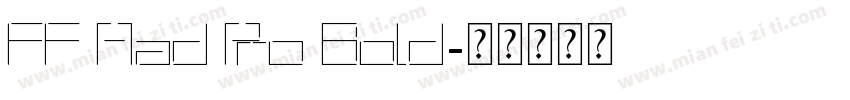 FF Aad Pro Bold字体转换